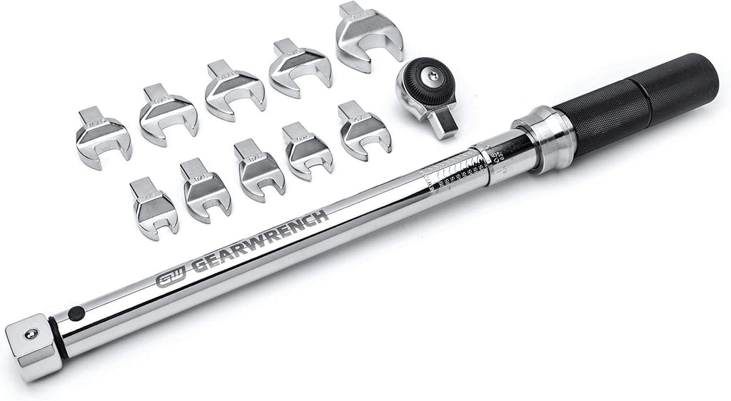 12 Pc. 3/8" Drive SAE Open End Interchangeable Torque Wrench Set H681