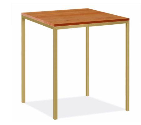 Cherry Top Bar Table with Gold Base H43314