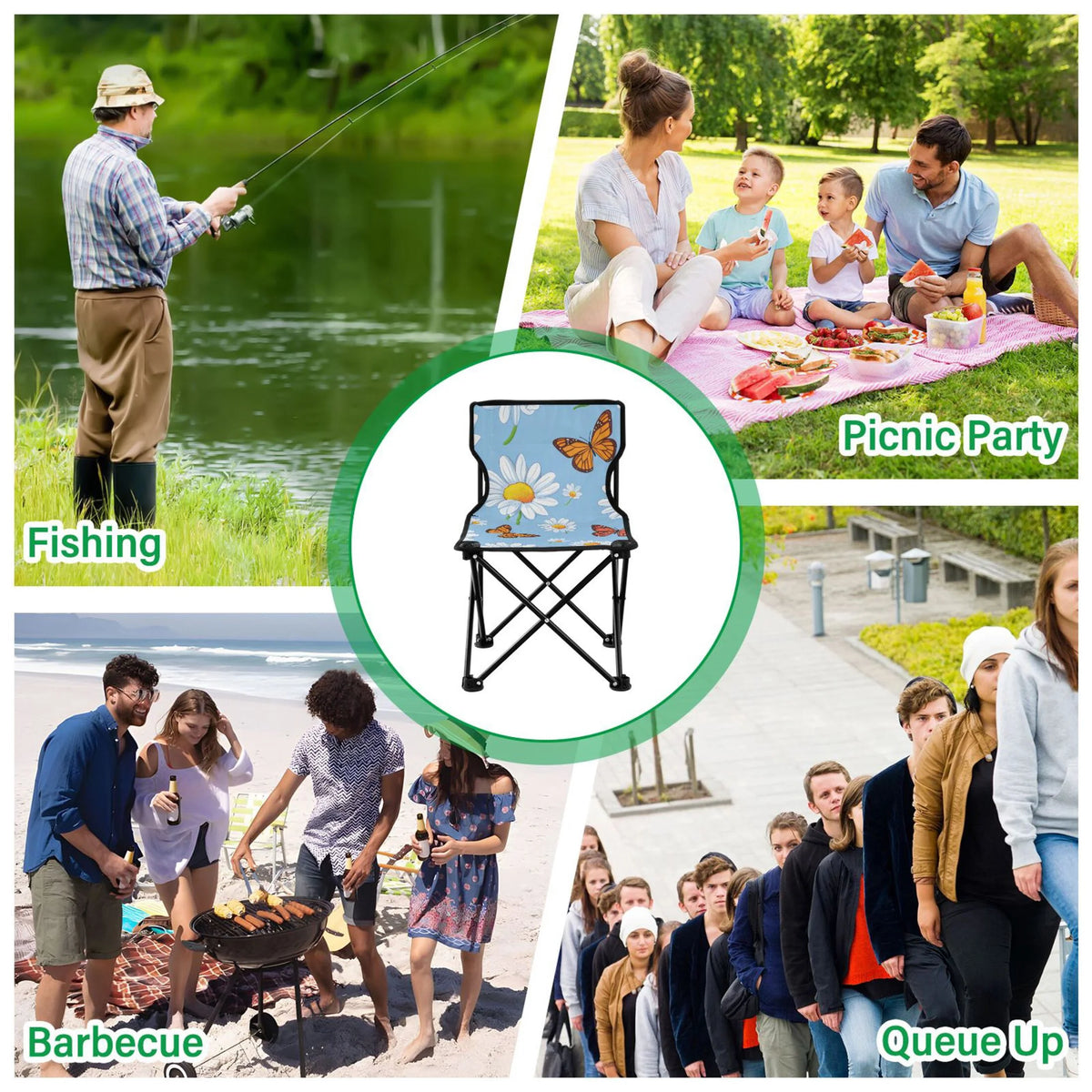 Portable Camping Chair with Carry Bag T679