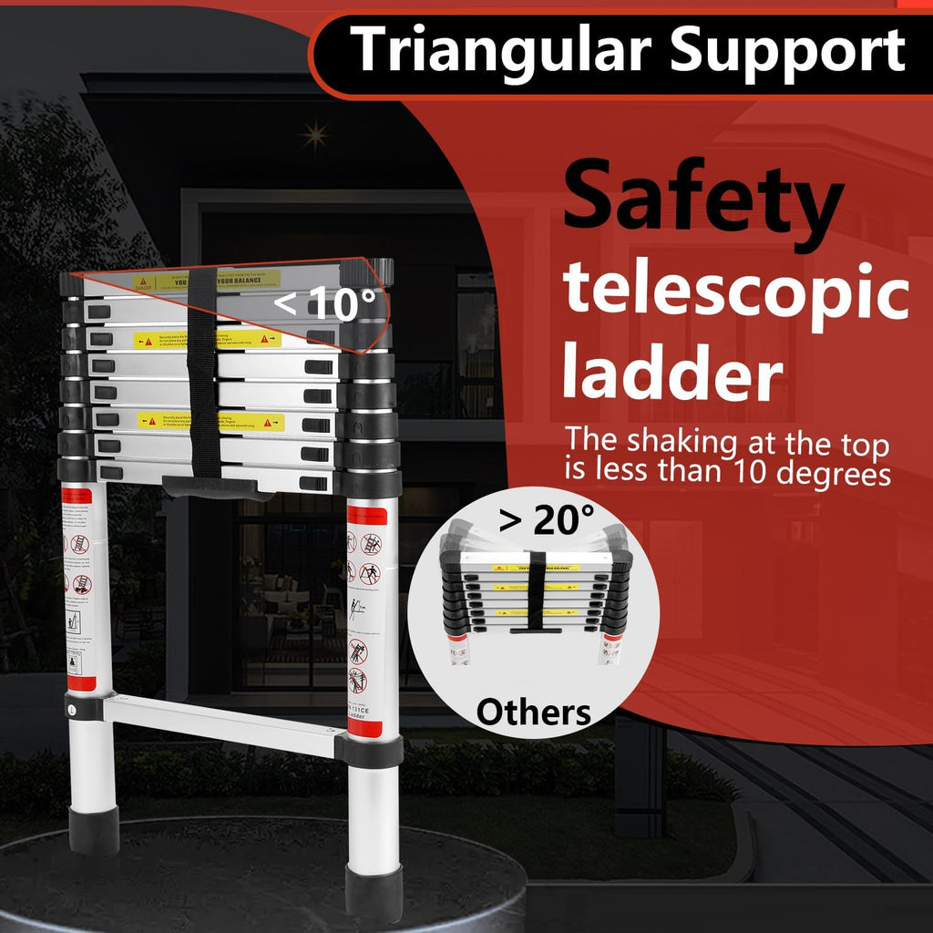 8.5 Ft Compact Aluminum Telescoping Ladder U21637