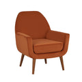 Burnt Orange Velvet Arm Chair S1951