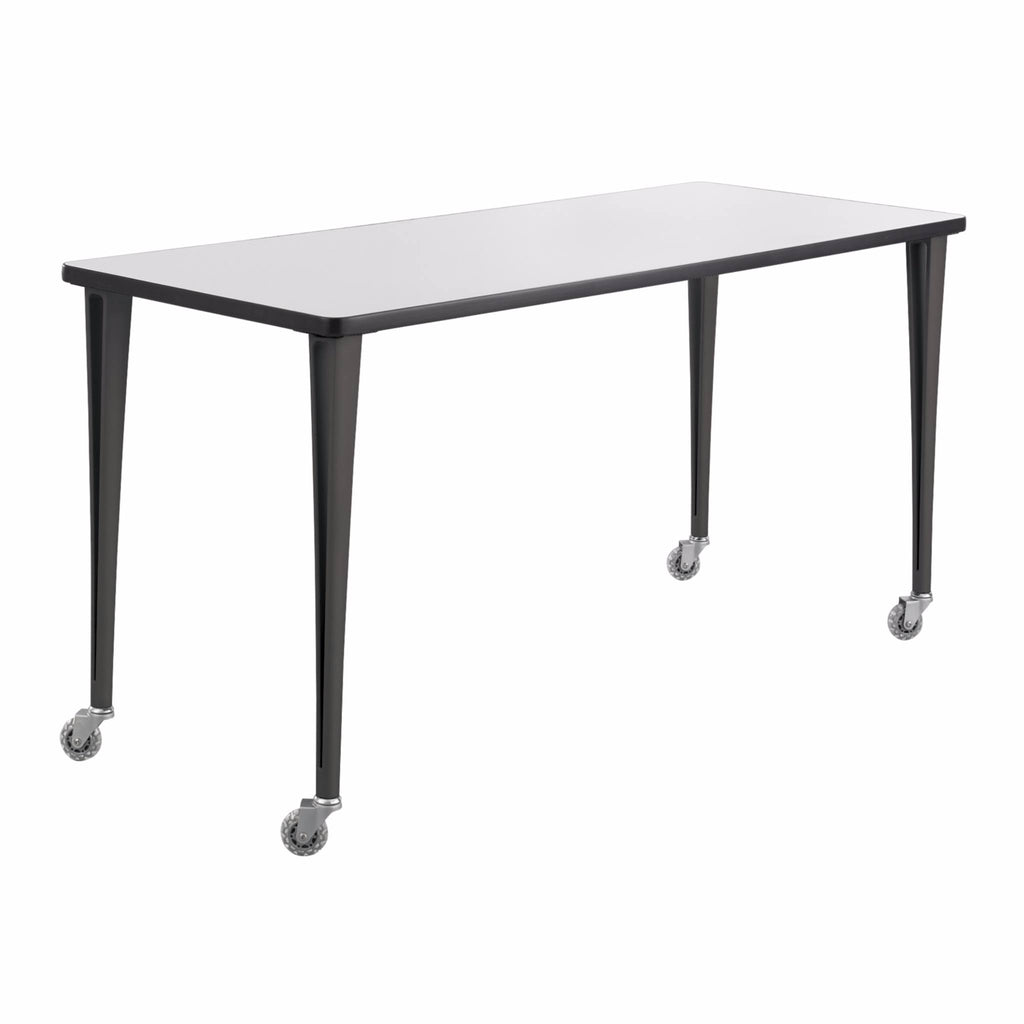 Gray/Black Post Leg with Casters I654