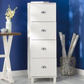 Antique White 4 Drawer Vertical Filing Cabinet M262