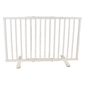 White Wrought Iron Freestanding Pet Gate B744079