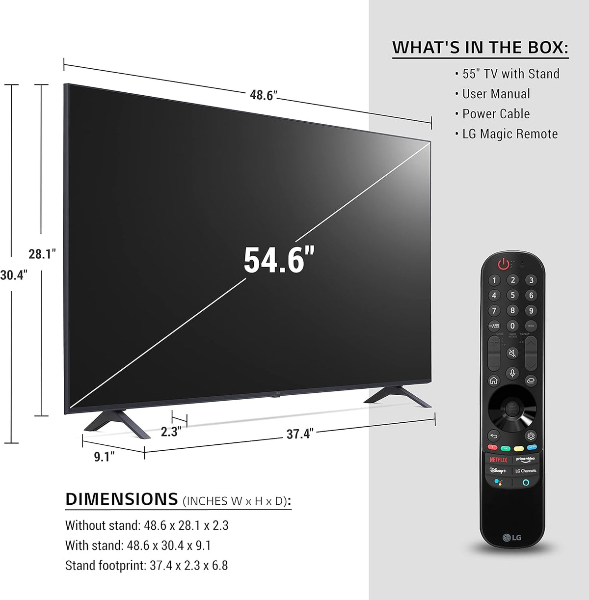 55" 4K UHD Smart TV with 60Hz Refresh Rate J77568