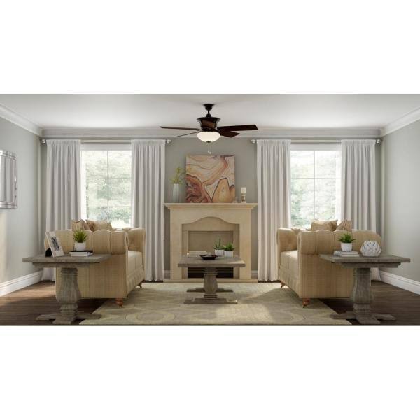 Oil Rubbed Bronze Ceiling Fan with Light Kit N35500
