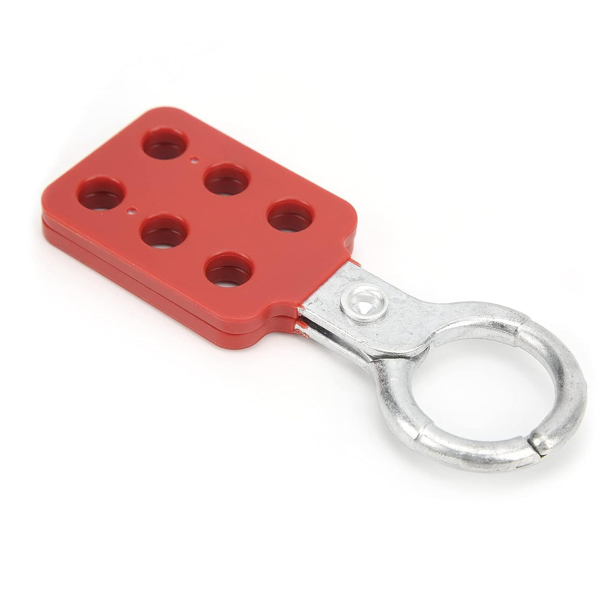 10pcs Aluminium Insulation Padlock Hasp with 6 Holes Interlock, 1in Inside Jaw Diameter C110