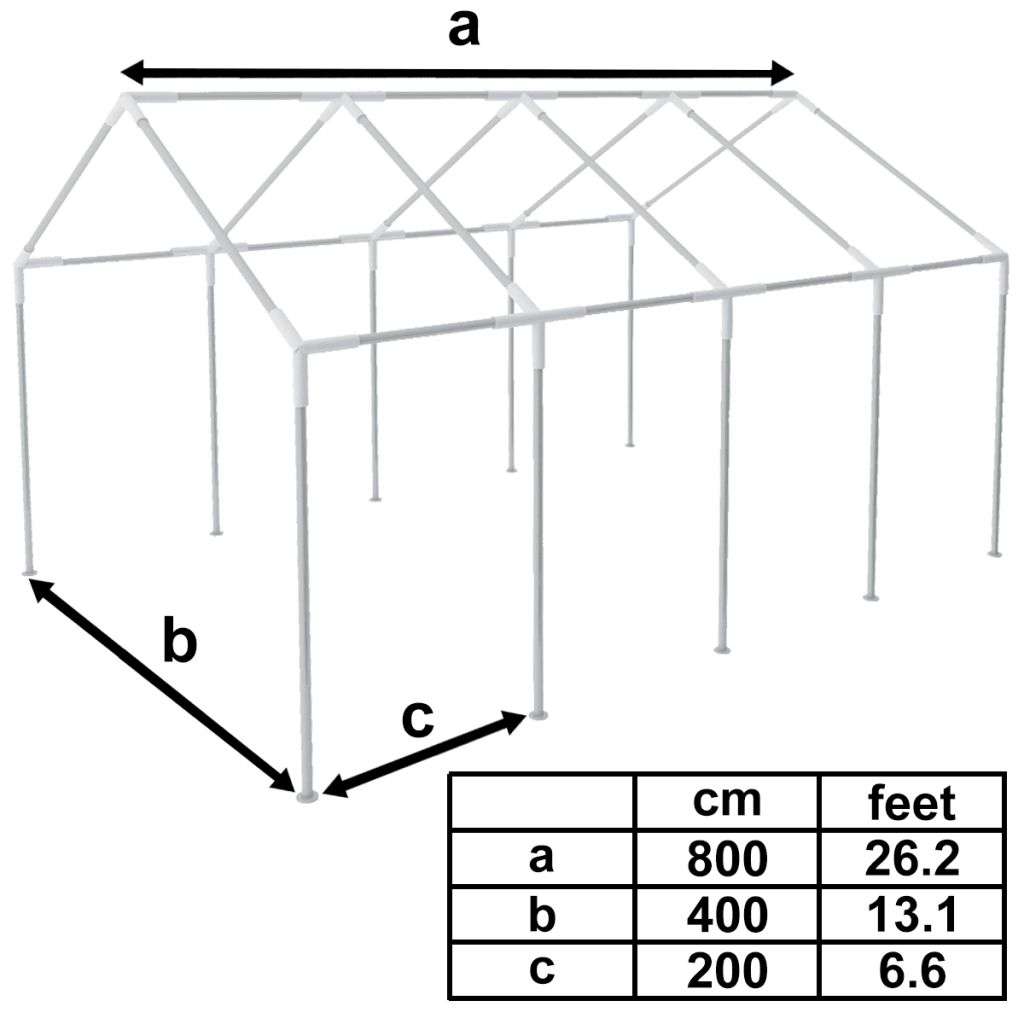 White Party Tent Marquee 26.2'x13.1' U4118