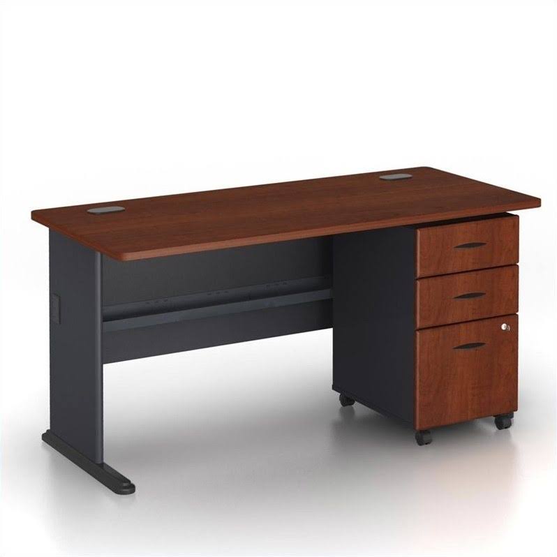 60x22 Credenza Desk with File Cabinet X2260
