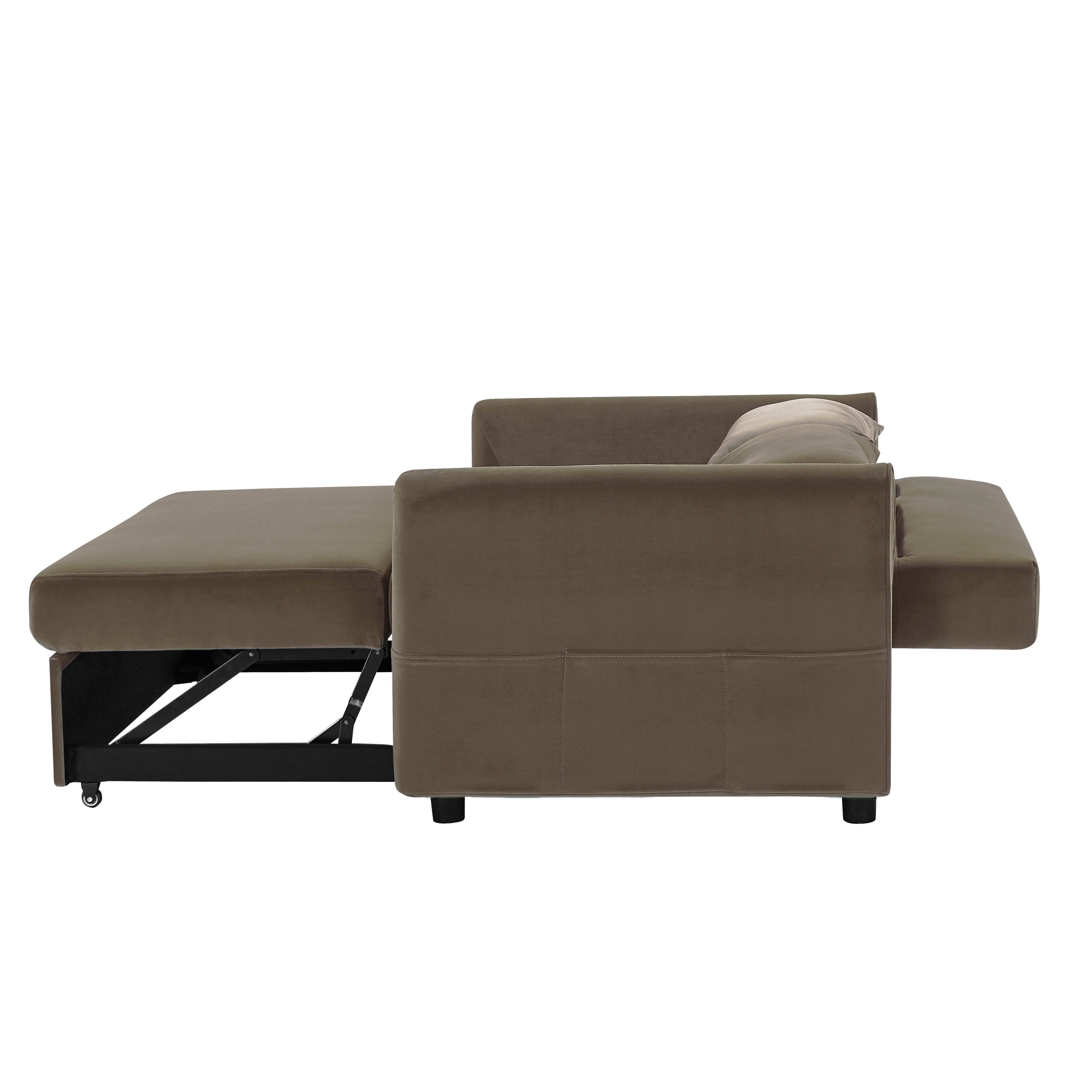 Convertible Velvet Loveseat Sofa K464