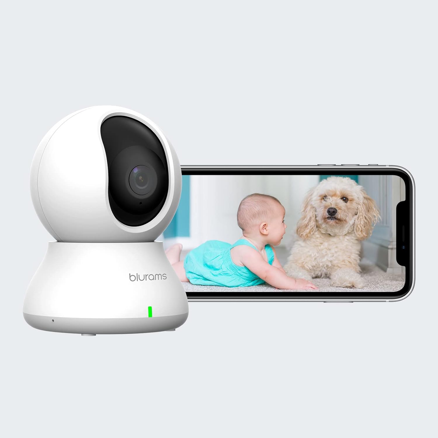 2K 360° Baby Monitor Camera with Night Vision E992509