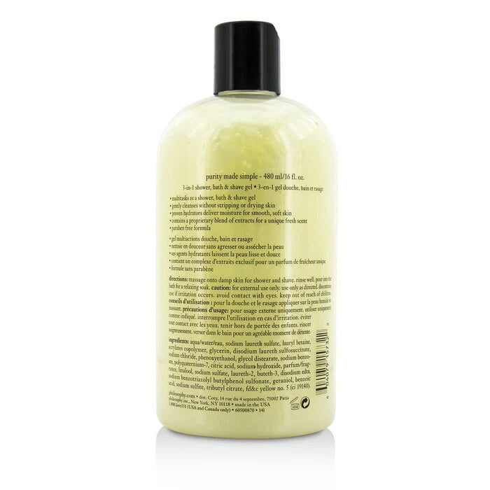 3-in-1 Shower, Bath & Shave Gel 480ml/16oz K921