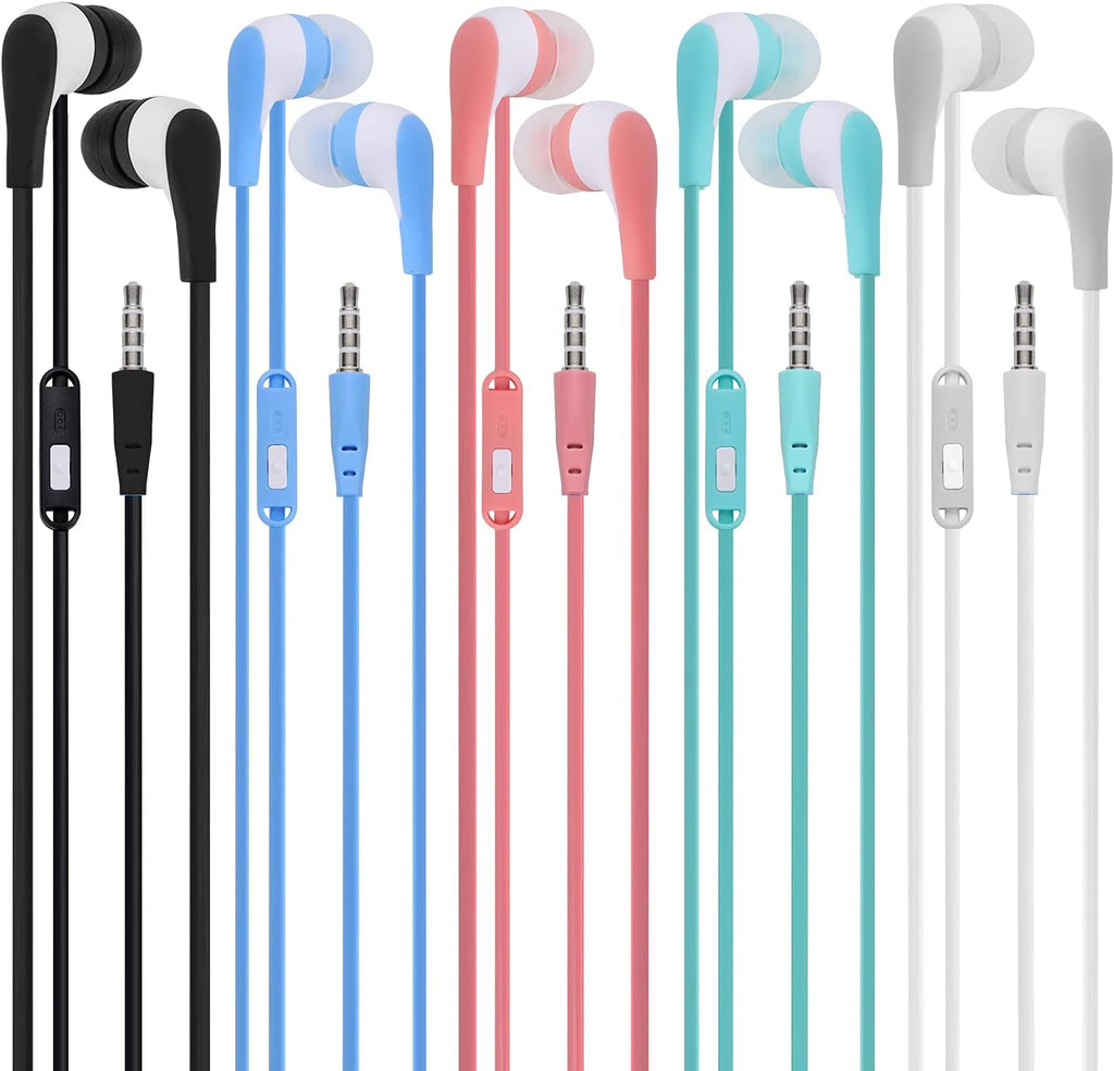 Bulk Earbuds Headphones with Microphone 30 Pack H39152