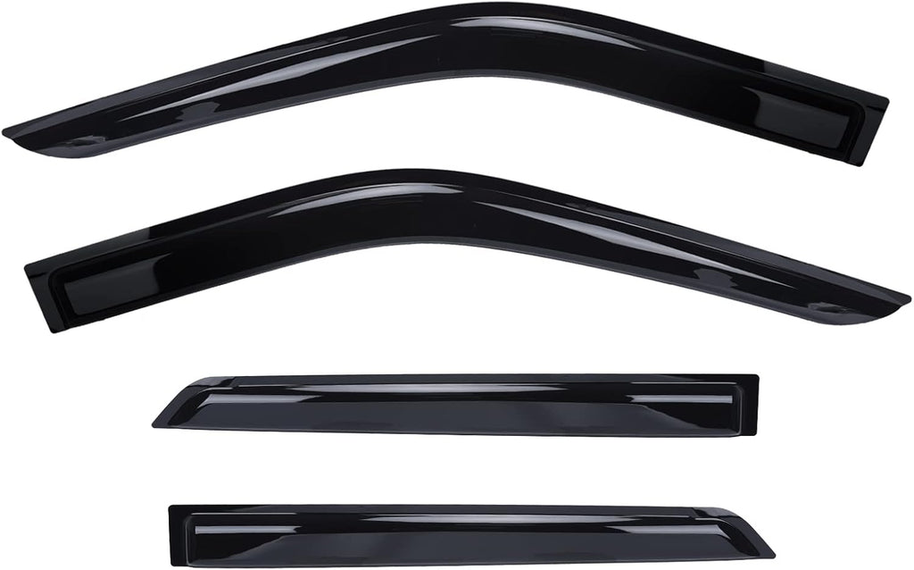 Side Window Visor Deflectors Rain Guards Pack of 4 V9067