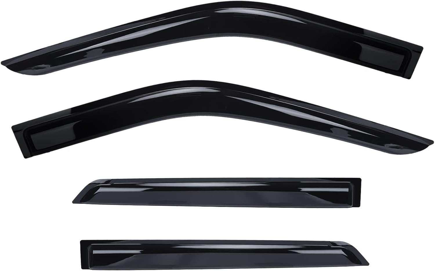 Side Window Visor Deflectors Rain Guards Pack of 4 V9067