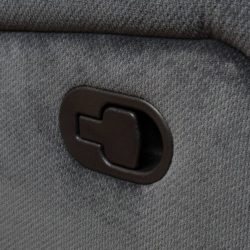 Grey Fabric Glider Recliner Club Chair V9112