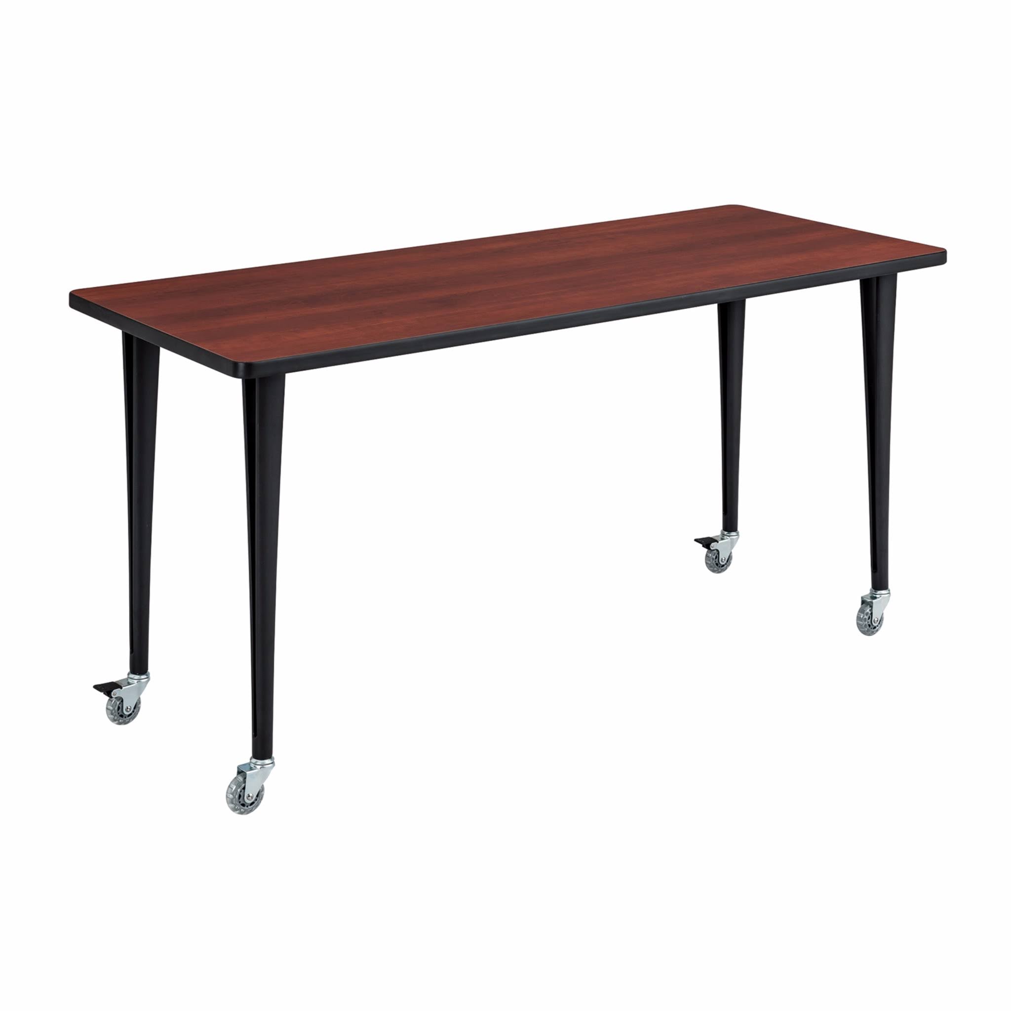 Gray/Black Post Leg with Casters I654