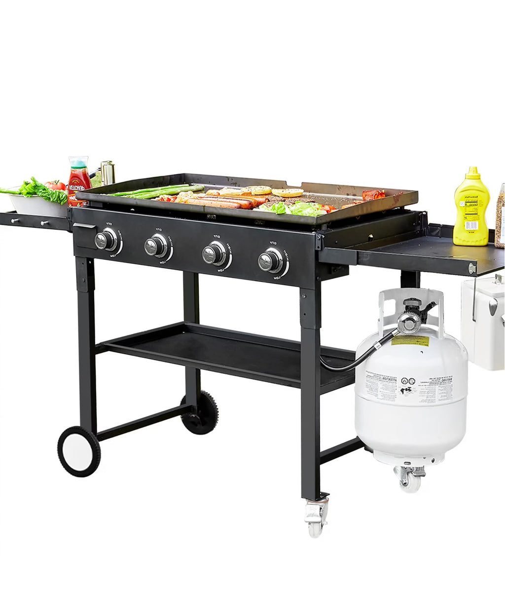 4 Burner Foldable Outdoor Propane Gas Grill S63956