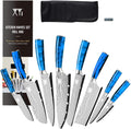 8-pieces Stainless Steel Kitchen Knife Set with Carry Roll Bag E382815