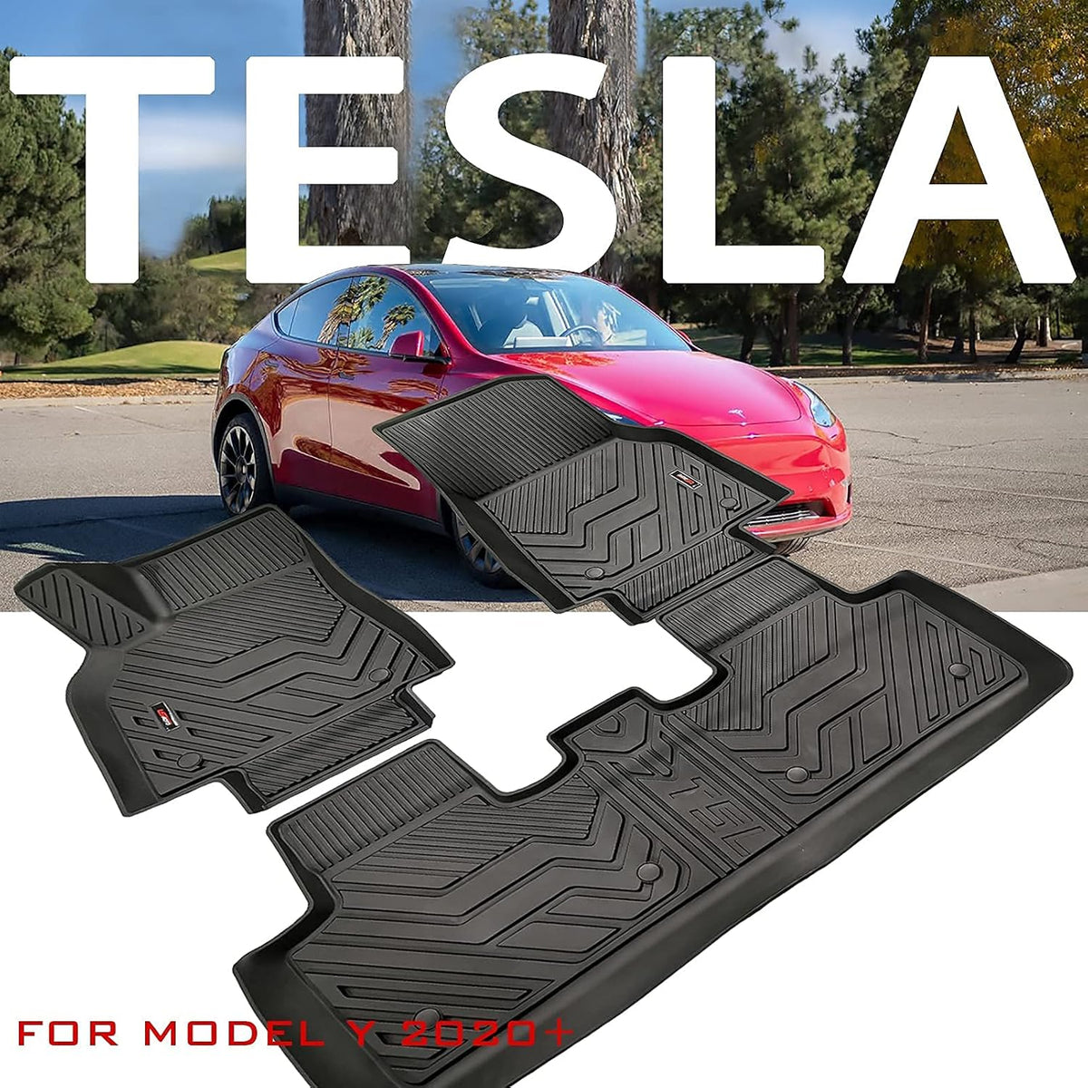 TPE All Weather Floor Liners for Tesla Model 3 2018-2022 K718733