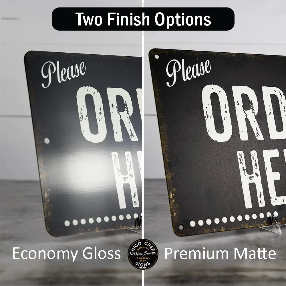 Metal Sign 4x18 G449