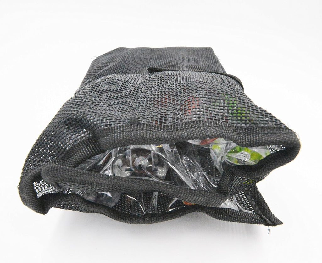 Fishing Lure Set of 6 Saltwater Skirted Lures with Black Bag W434941