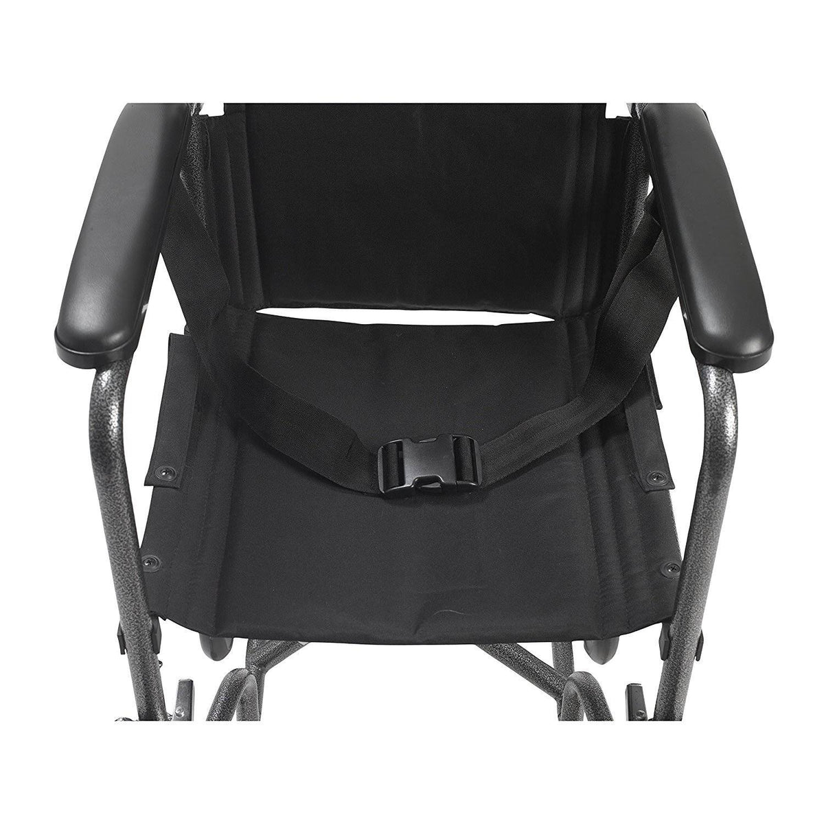 Lightweight Steel Transport Wheelchair with Detachable Desk Arms X409525