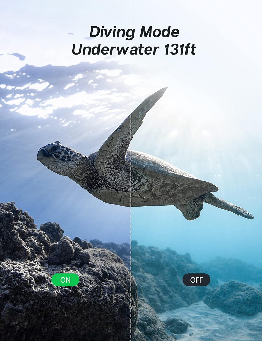 4K/60FPS Waterproof Action Camera with Touch Screen WiFi and 2X1350mAh Batteries C6634