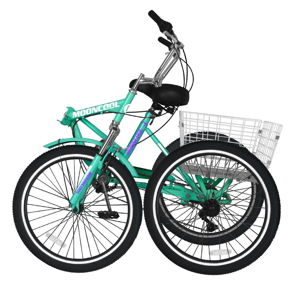 Cyan 7 Speed Adult Folding Tricycle J545291