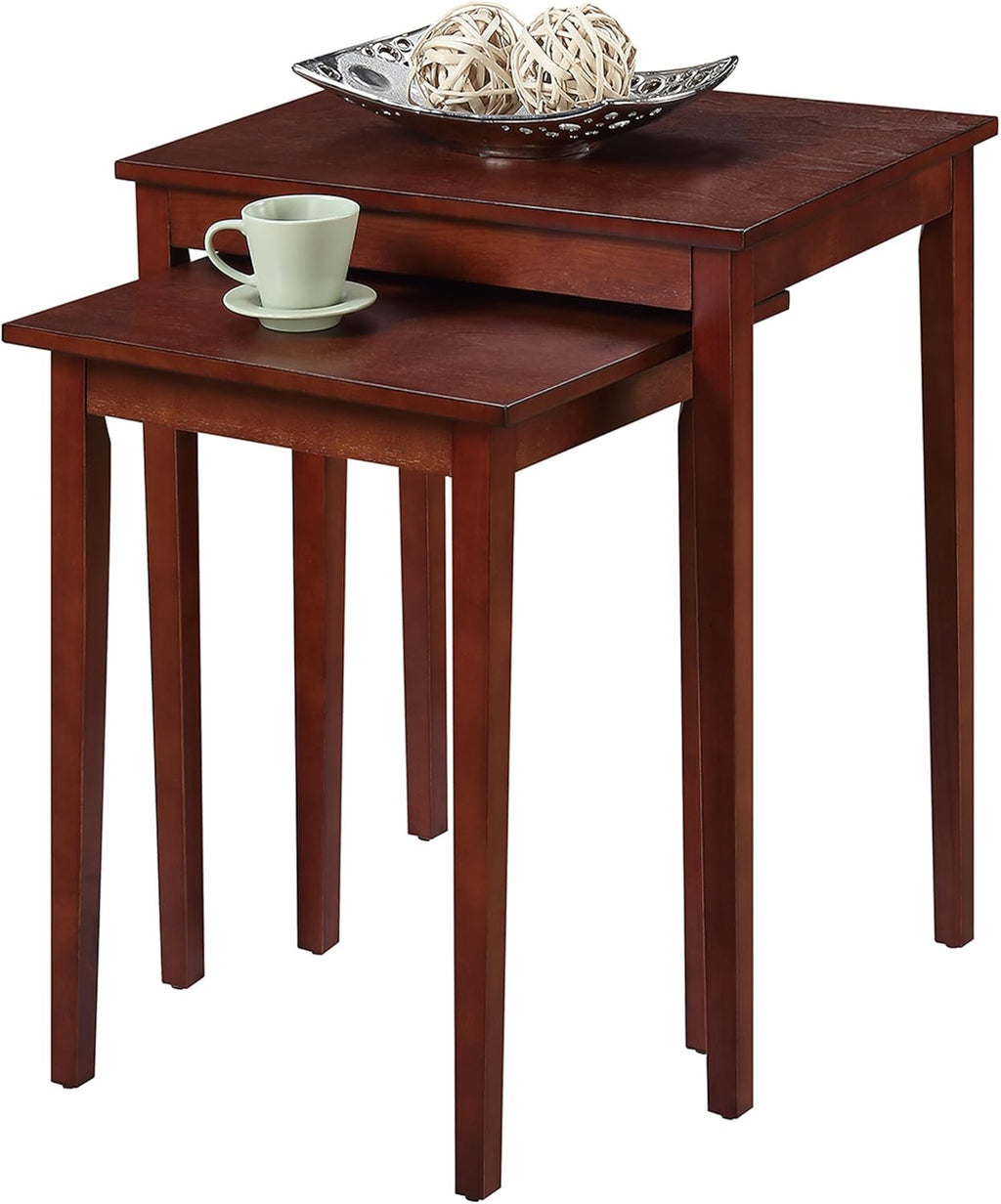 Mahogany Accent End Table Pack of 2 P956