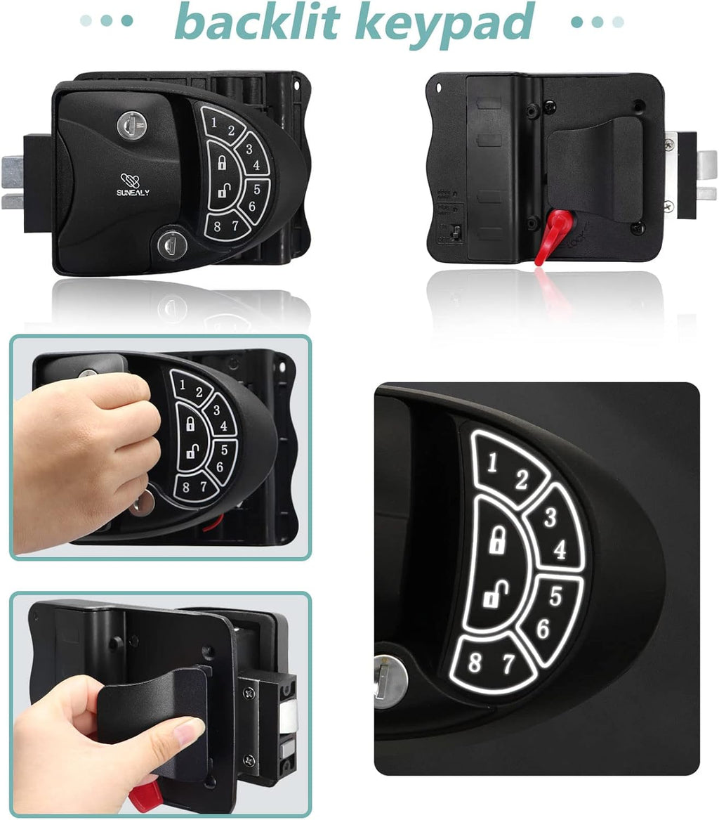 RV Keyless Entry Door Lock with Backlit Keypad T824
