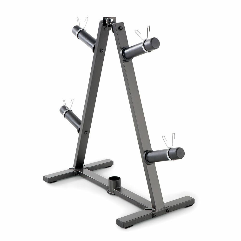 A-Frame Olympic Weight Plate Tree and Vertical Bar Holder P1575