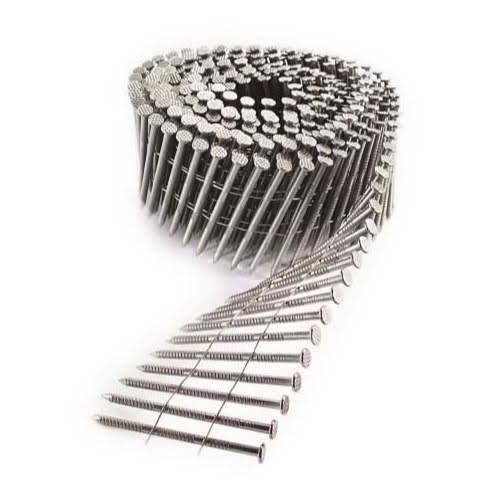1-1/2x22 Stainless 15° Coil Ring Nails D6810