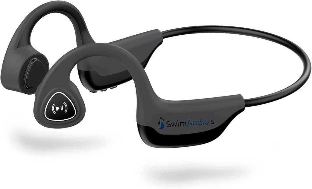 Bone Conduction Open Ear Sweatproof Sports Headphones with Bluetooth, Built-in Mic, Blue, Pack of 2 Q75696