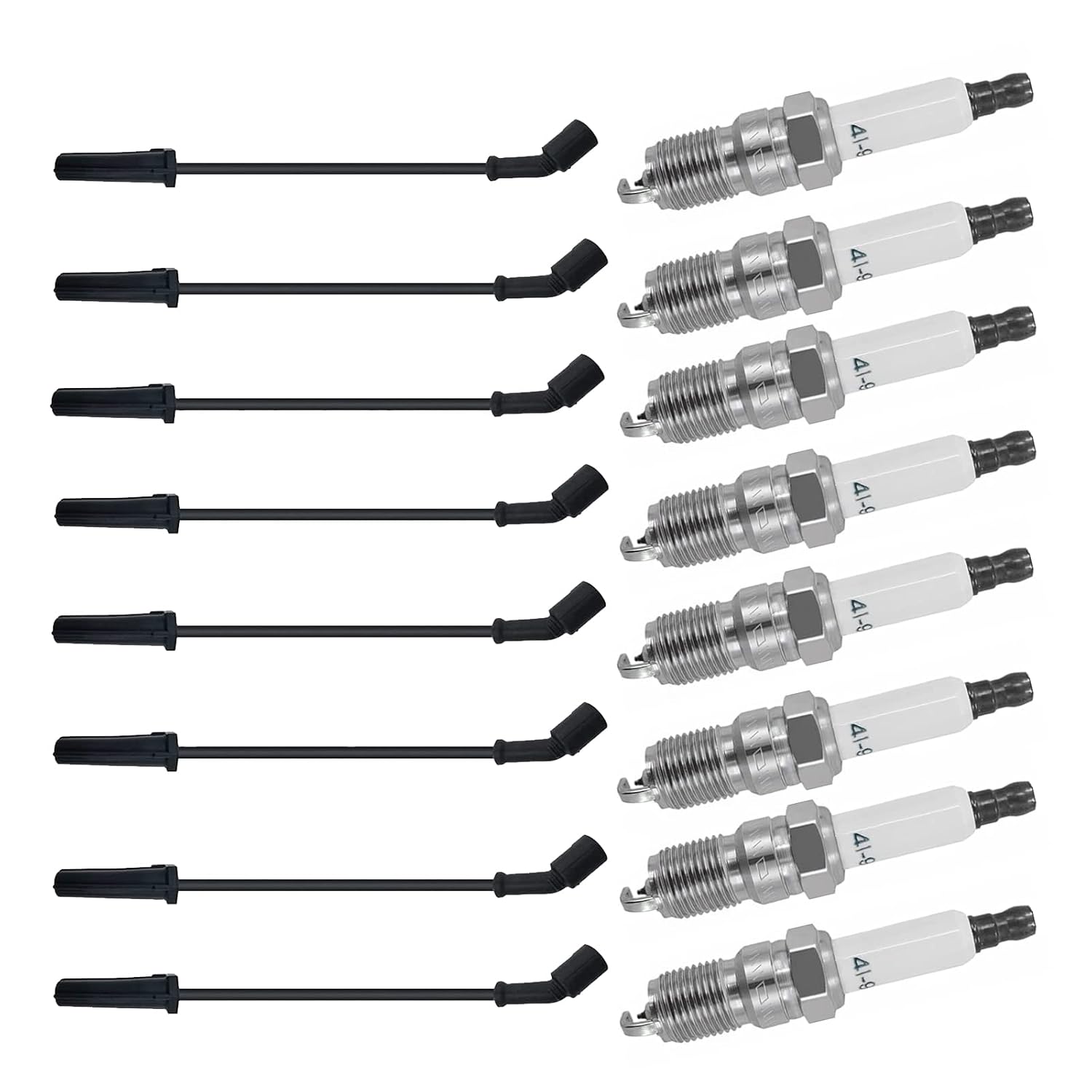 Spark Plugs Sets and Spark Plug Wires 16Pcs Pack of 2 V20589