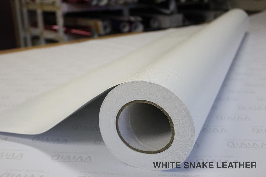 White Snake Skin Leather Vinyl Wrap Roll 3ft x 5ft Pack of 2 L119