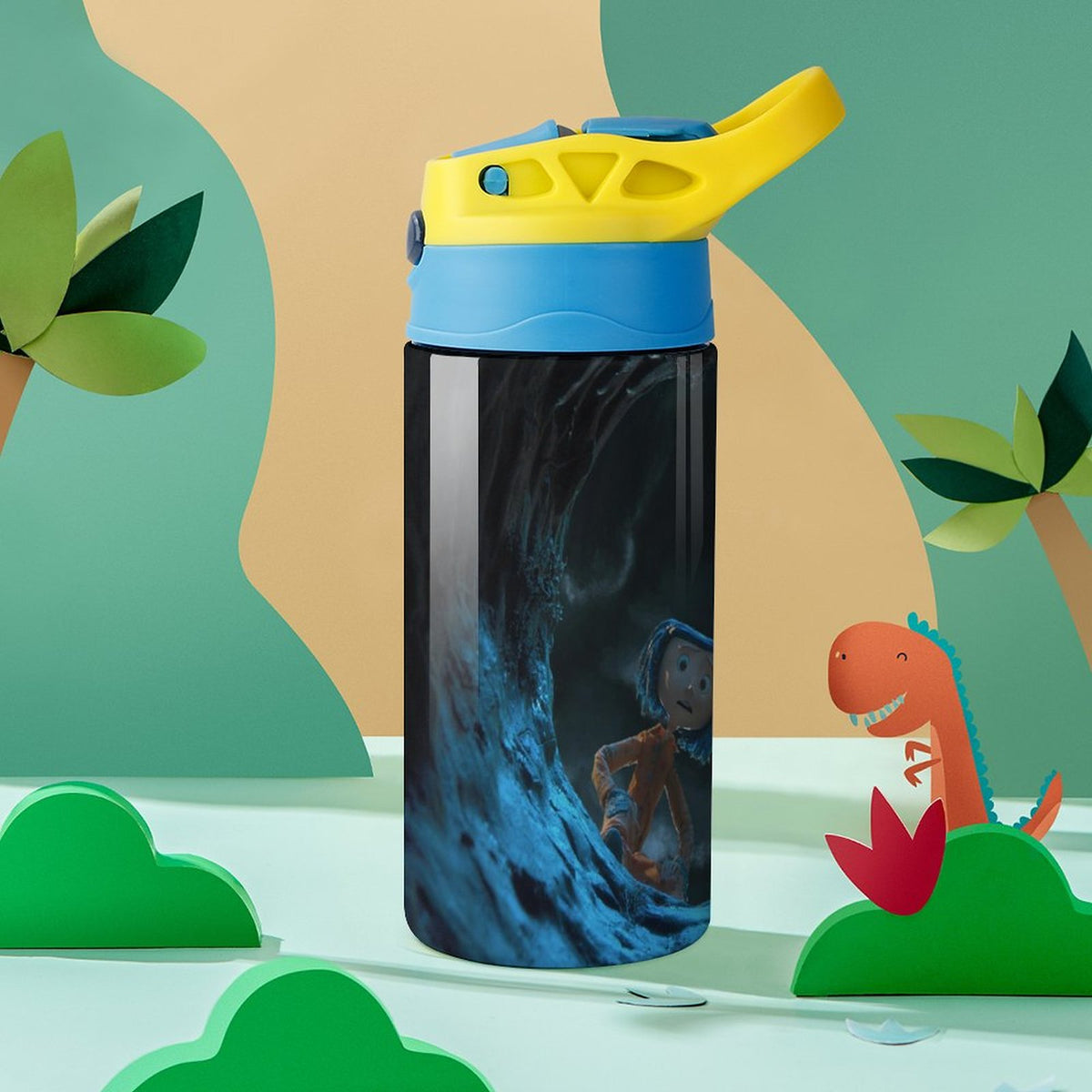 Insulated Stainless Steel Water Bottle with Straw O480