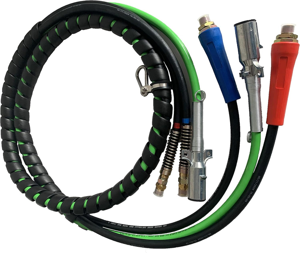 3 in 1 Wrap Air Power Brake Line 12 Ft 7 Way Copper Electrical W8207