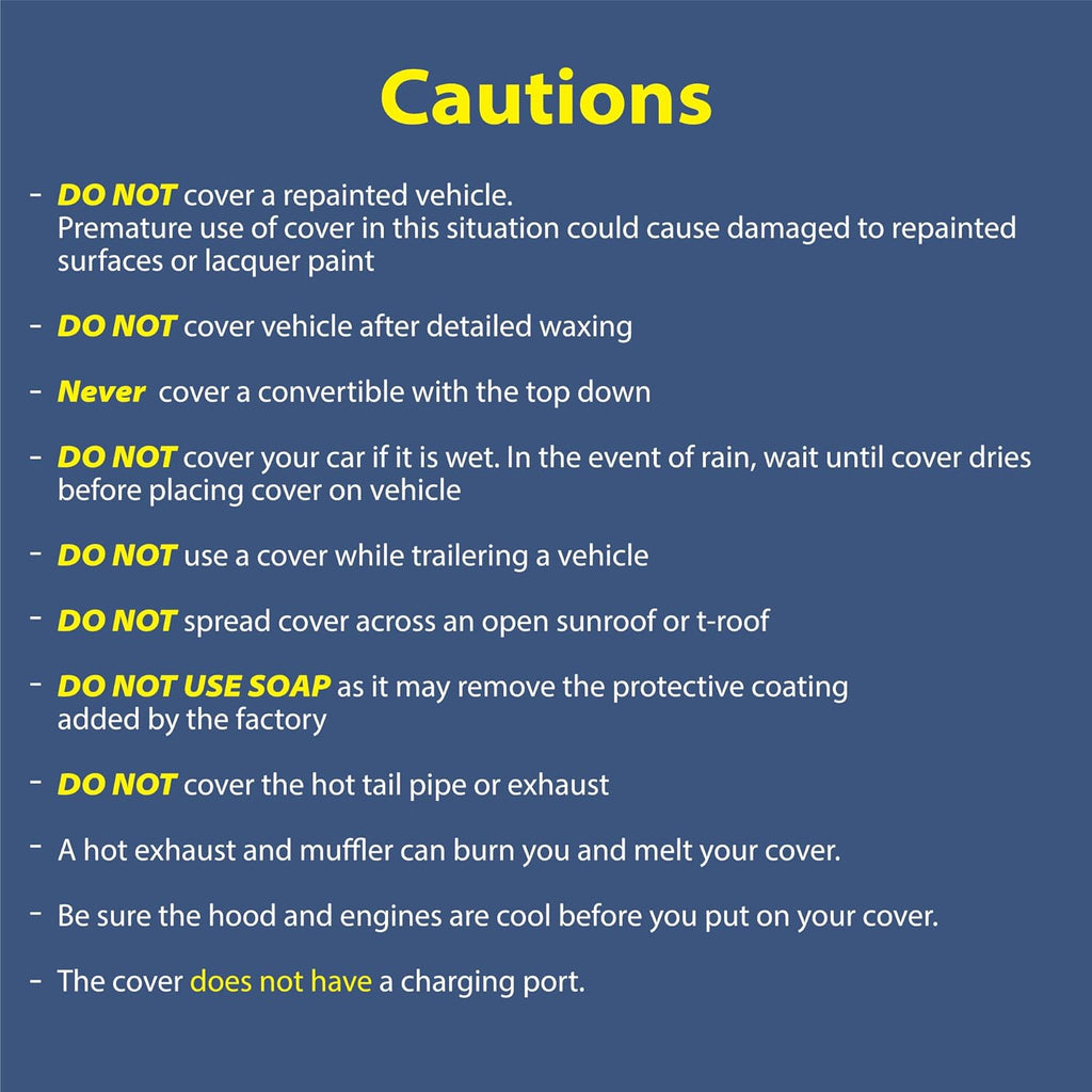 5 Layer Semi Custom Fit Full Coverage Car Cover A757