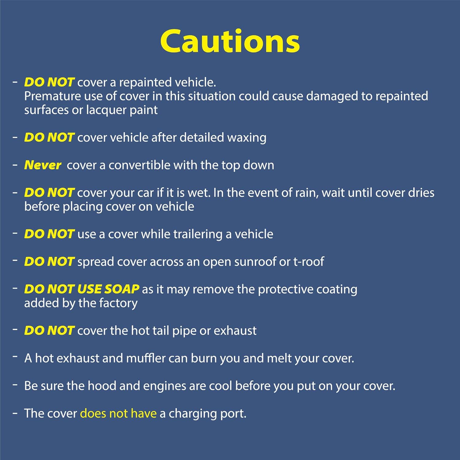 5 Layer Semi Custom Fit Full Coverage Car Cover A757