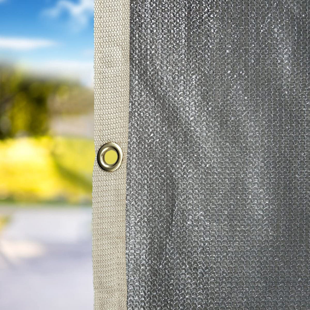Grey RV Awning Privacy Screen Shade Panel Kit 10 x 12ft U732792