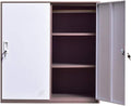 White Metal Storage Cabinet with Lock and Doors N2243