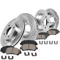 4 Lug Rotors + Ceramic Pads + Clips R30680