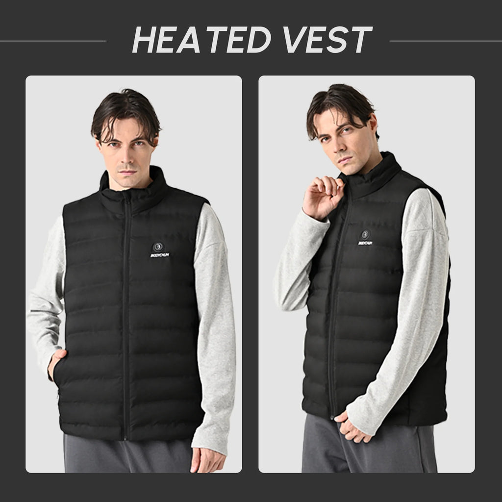 Black XL Electric Heated Vest K97357