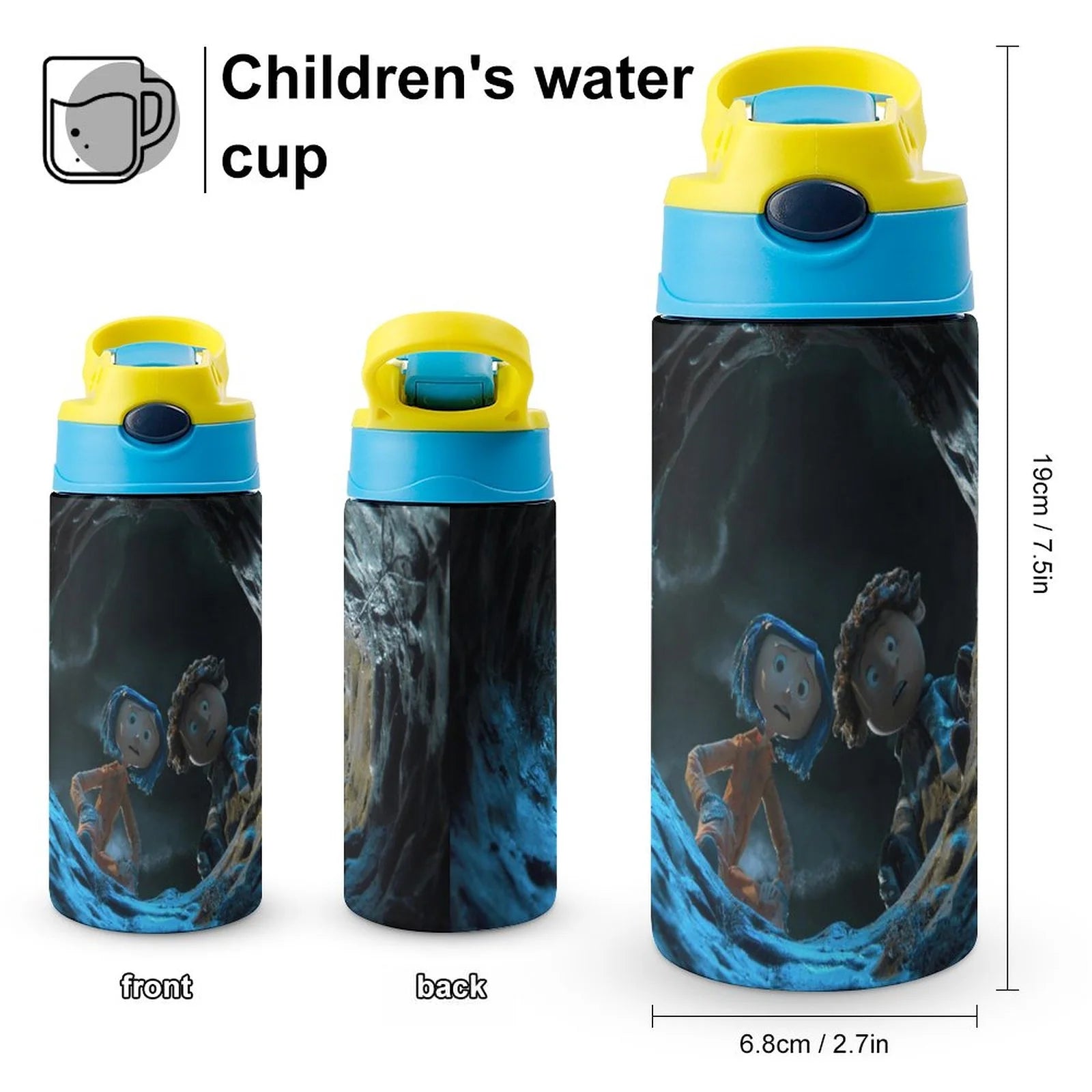 Insulated Stainless Steel Water Bottle with Straw O480
