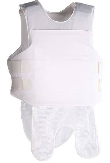 White Poly Cotton Body Armor Carrier G27343