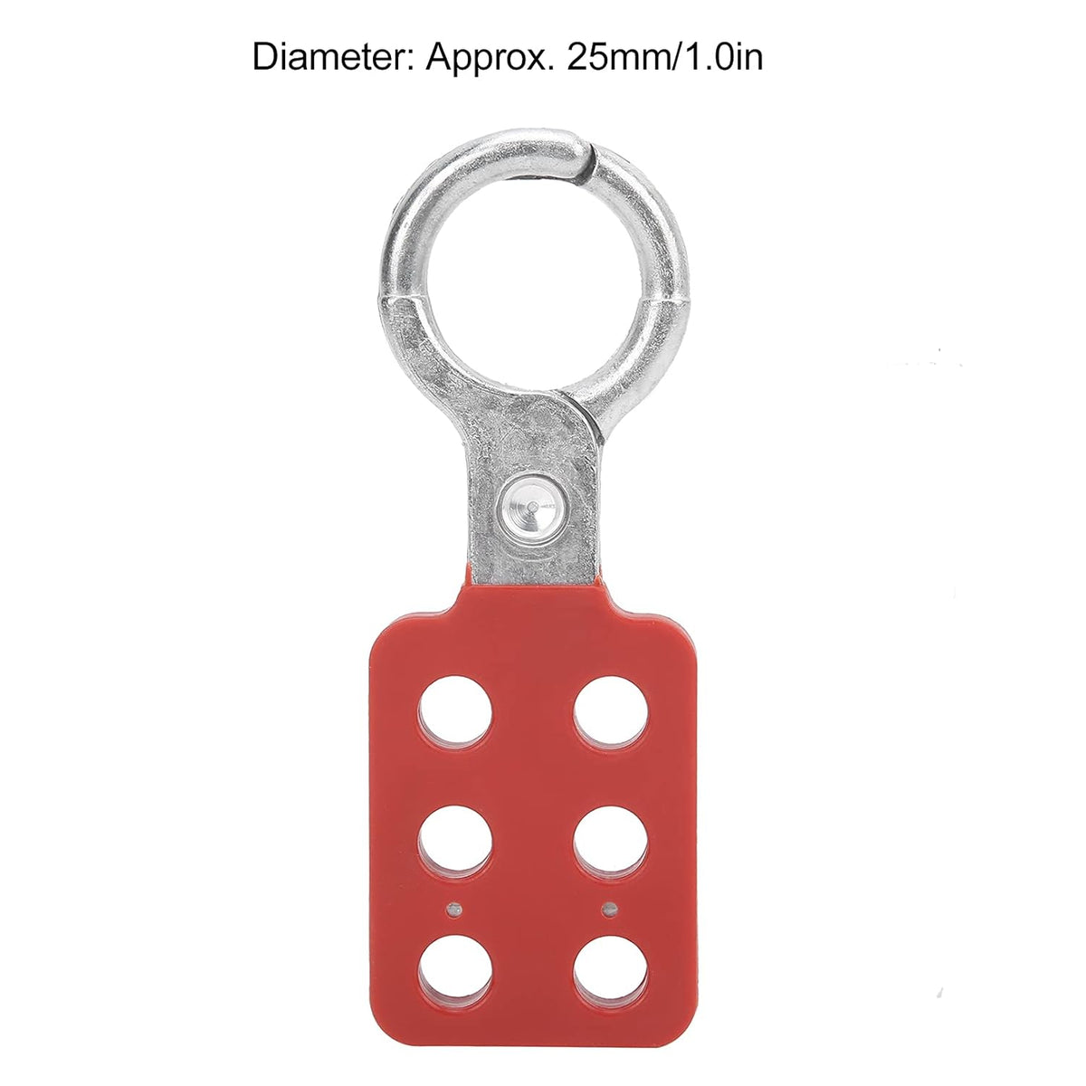 10pcs Aluminium Insulation Padlock Hasp with 6 Holes Interlock, 1in Inside Jaw Diameter C110