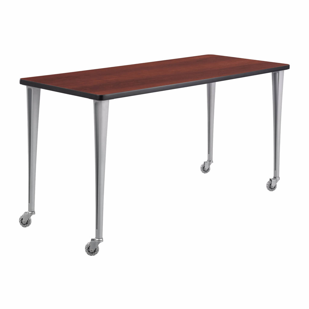 Gray/Black Post Leg with Casters I654
