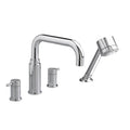Polished Chrome Deck Mount Tub Filler with Personal Shower J69826