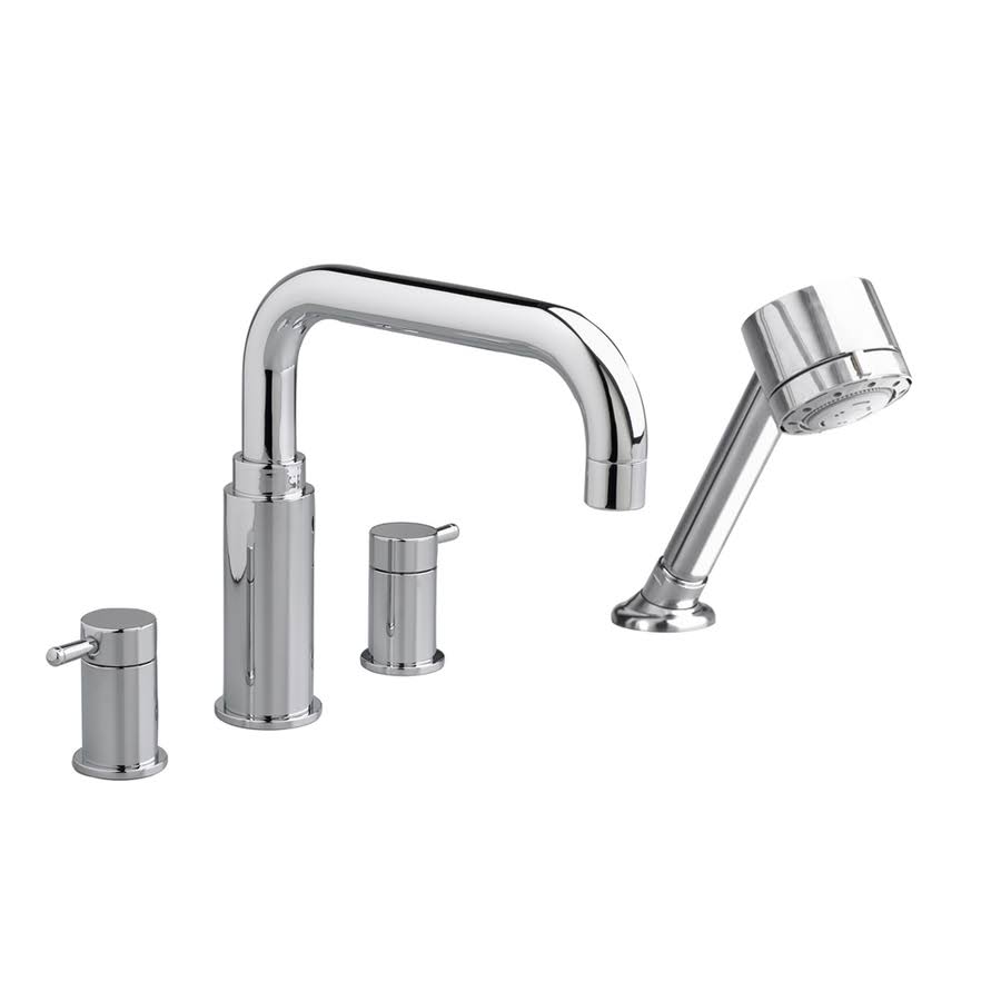 Polished Chrome Deck Mount Tub Filler with Personal Shower J69826
